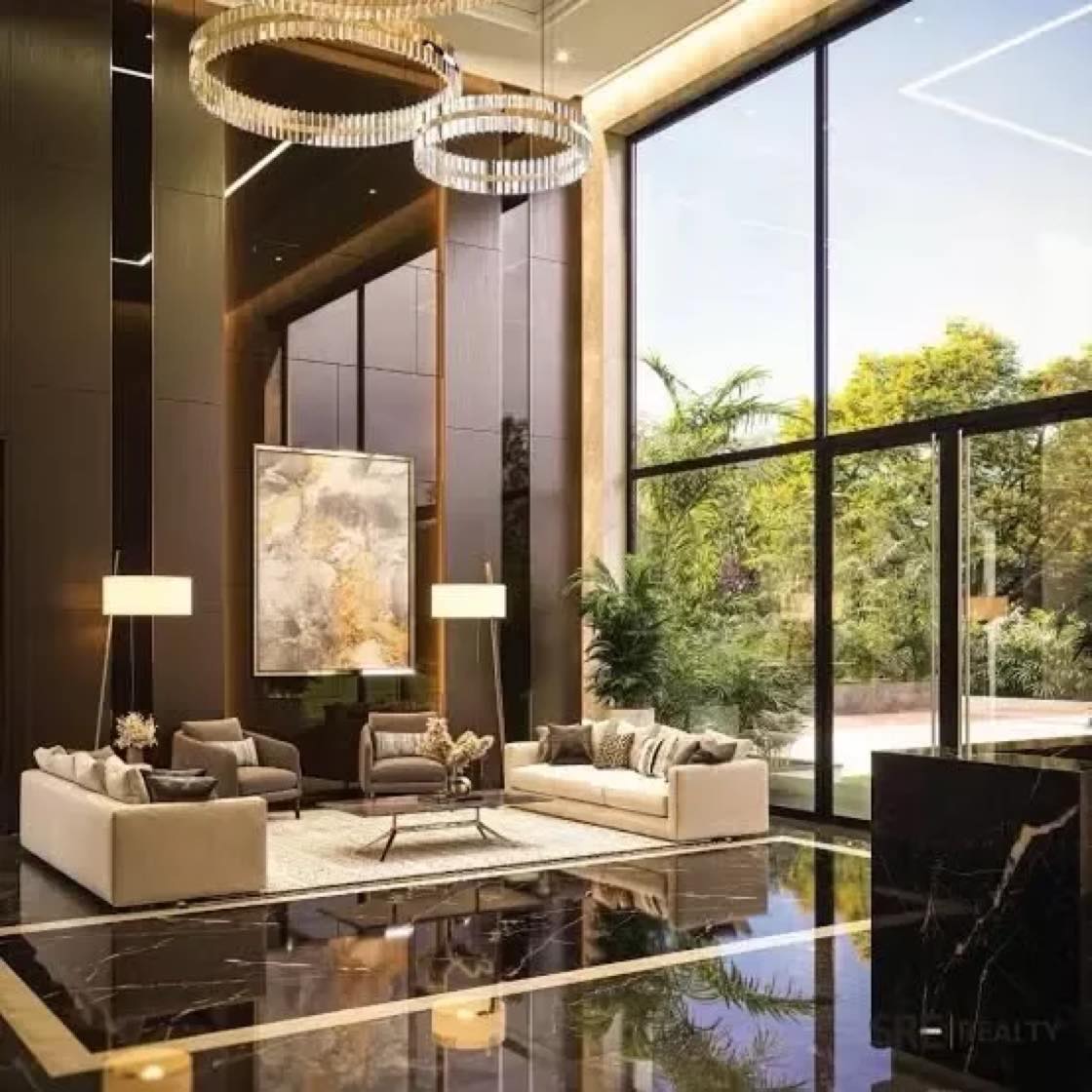 The dining room